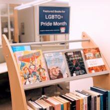 LGBTQ+ Pride Month Book Display at Marx Library 