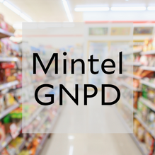 Mintel GNPD text on a background image of a supermarket store aisle.