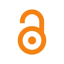 Open Access logo, which is an orange lock that is open